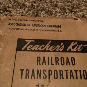 Railroad Teachers Kit 1950's